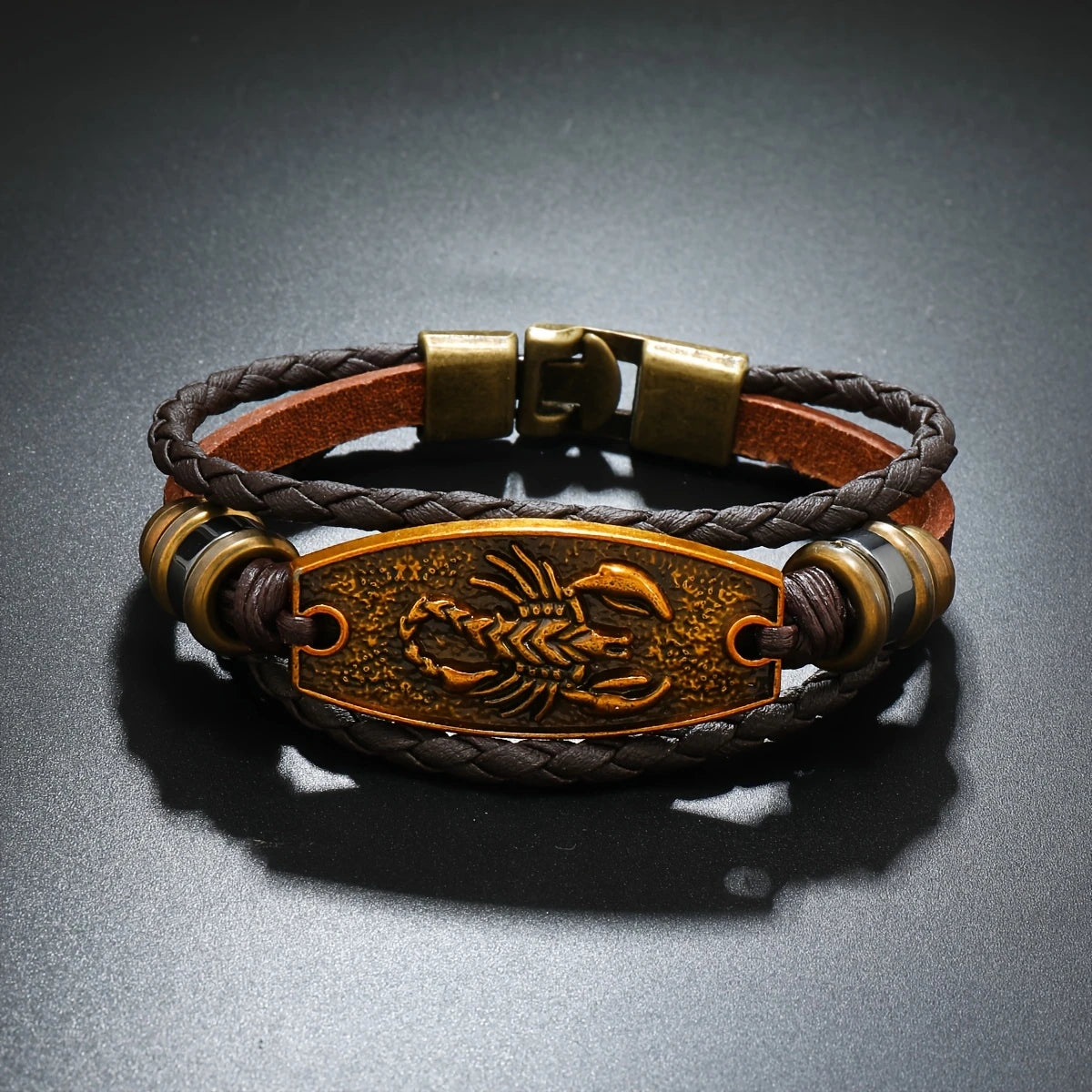 Pulsera de Cuentas con Escorpión – Estilo Retro