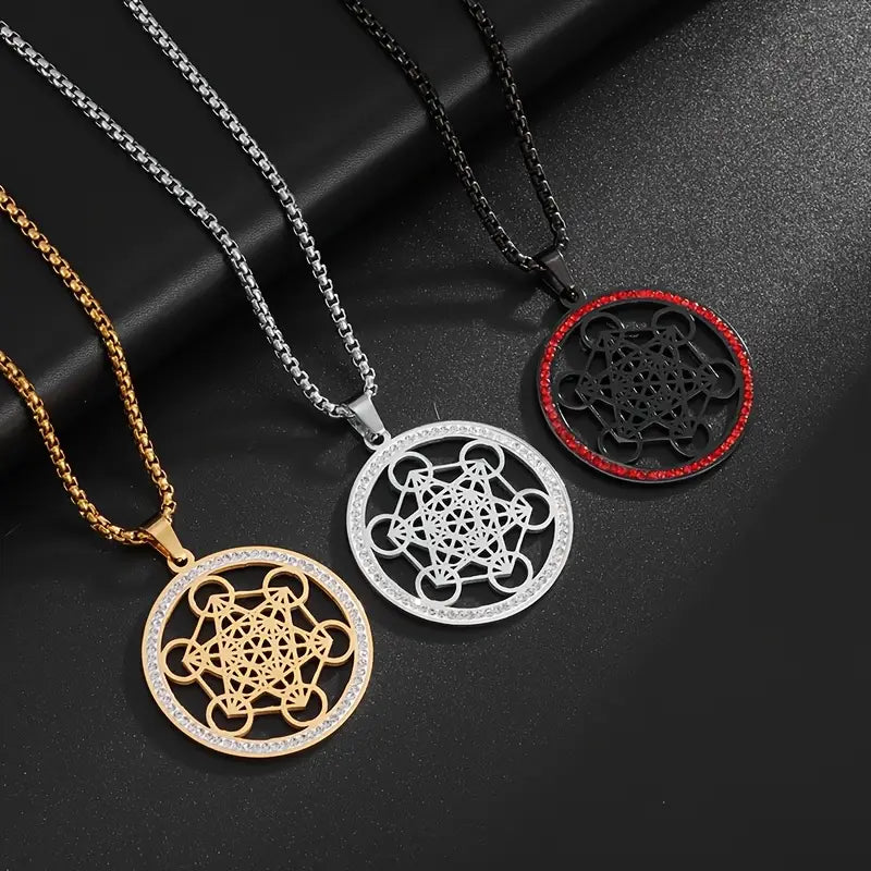 Colgante Circular Con Hexagrama