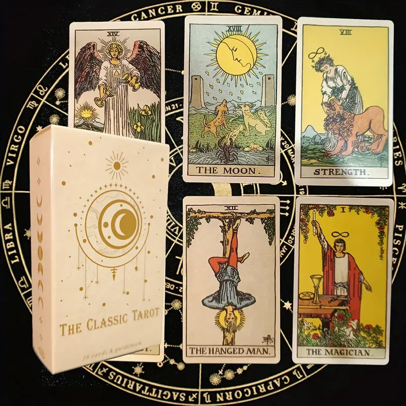 Set de Cartas de Tarot Clásico (78 Cartas)