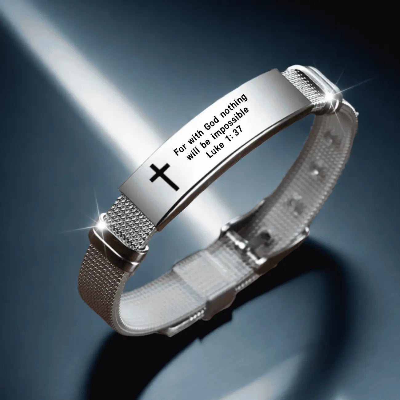 Pulsera con Cruz y Versículo