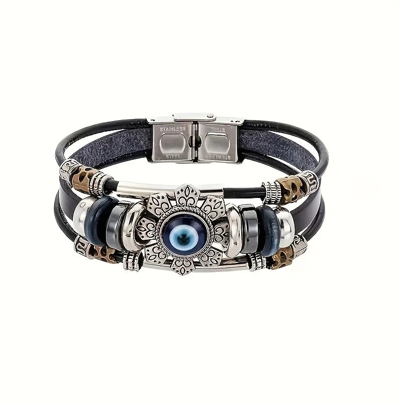 Pulsera Ajustable Unisex con Ojo Azul