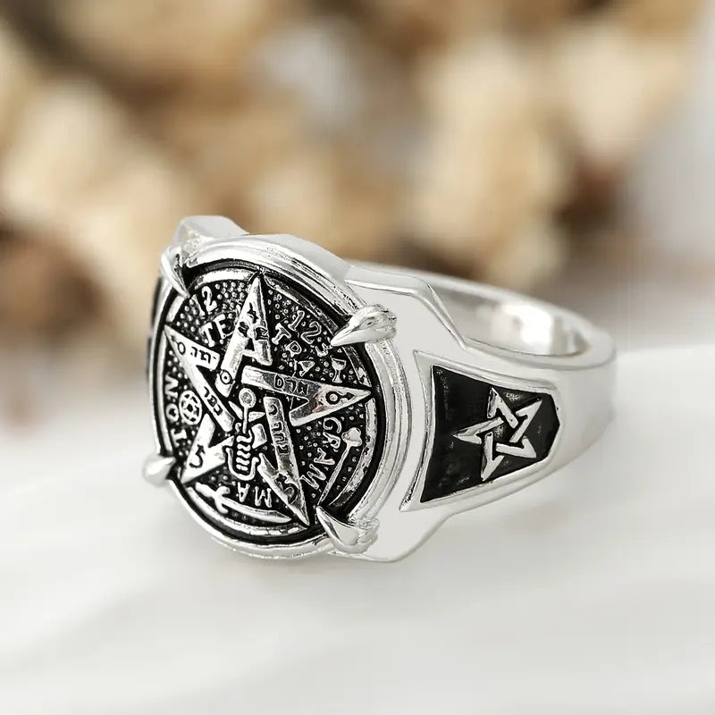 Anillo pentagrama egipcio