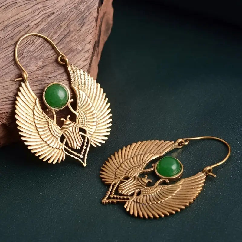 Pendientes Diosa Egipcia Verde