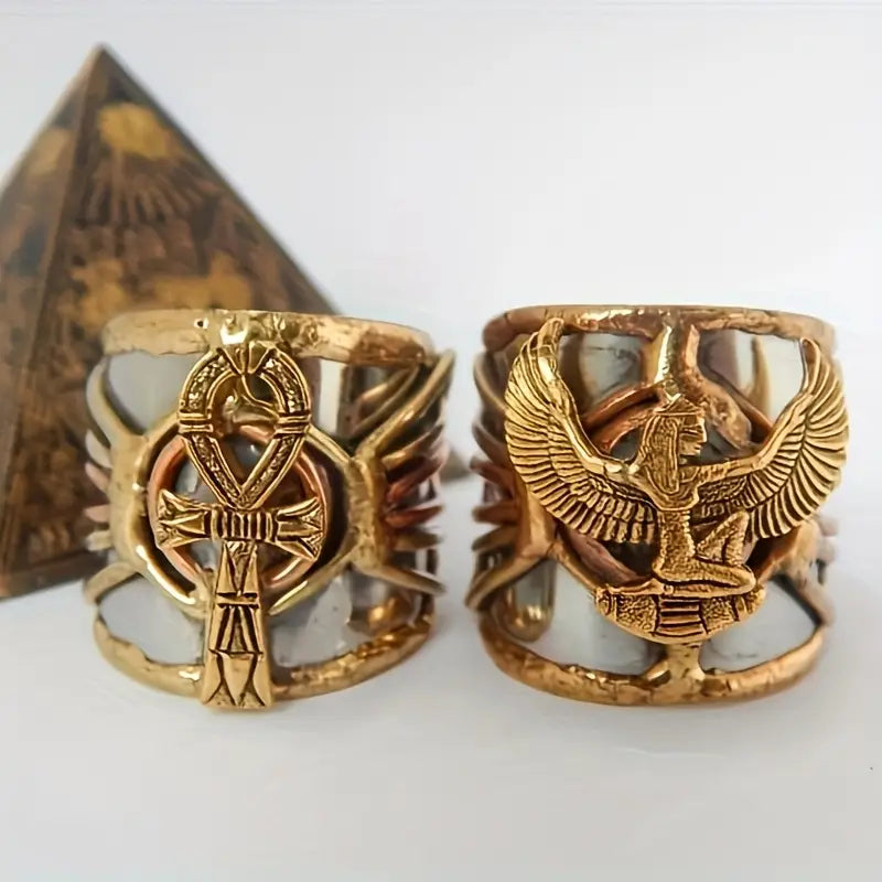 Anillo Vintage Bohemia Egipcia - Ajustable