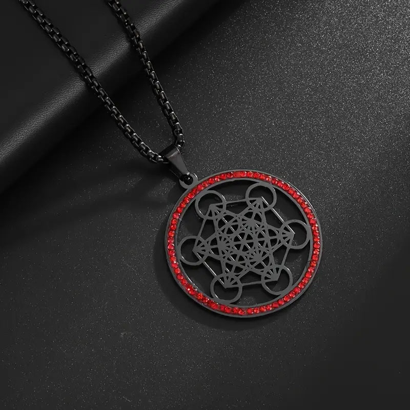 Colgante Circular Con Hexagrama