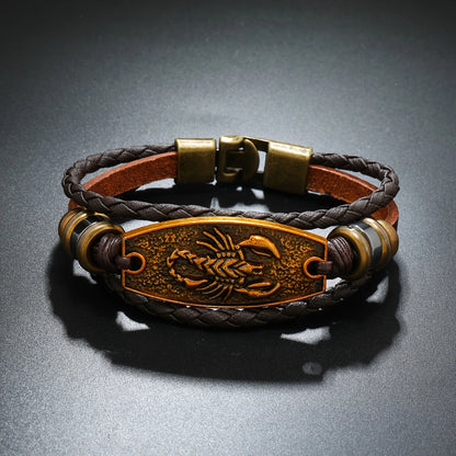Pulsera de Cuentas con Escorpión – Estilo Retro