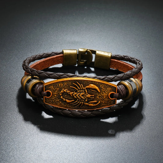 Pulsera de Cuentas con Escorpión – Estilo Retro