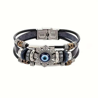 Pulsera Ajustable Unisex con Ojo Azul