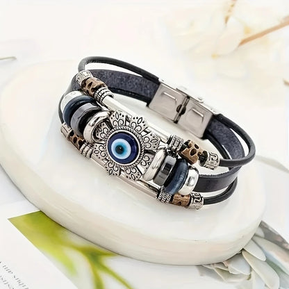 Pulsera Ajustable Unisex con Ojo Azul