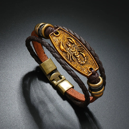 Pulsera de Cuentas con Escorpión – Estilo Retro